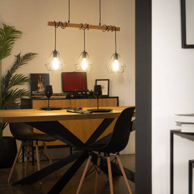 Image of Edit Sardo 3 Light Geometric Ceiling Bar Pendant Light