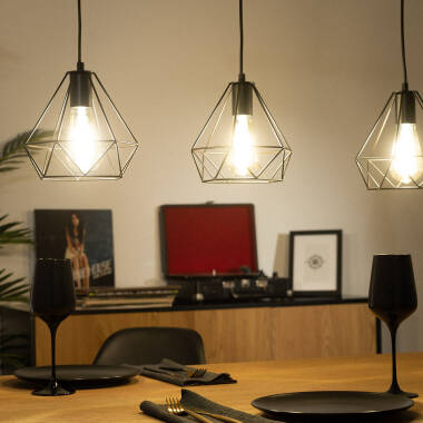 Image of Edit Sardo 3 Light Geometric Ceiling Bar Pendant Light