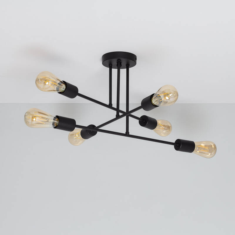 Image of Edit Fimbo 6 Arm Semi-Flush Ceiling Light