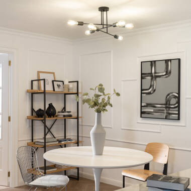 Image of Edit Fimbo 6 Arm Semi-Flush Ceiling Light