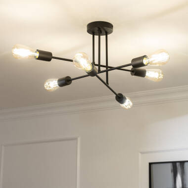 Image of Edit Fimbo 6 Arm Semi-Flush Ceiling Light