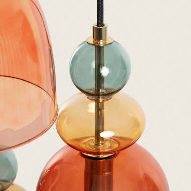 Image of Edit Baudelaire Glass 3 Light Cluster Ceiling Pendant