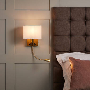 Image of Edit Waldorf Wall Light with LED Reading Light