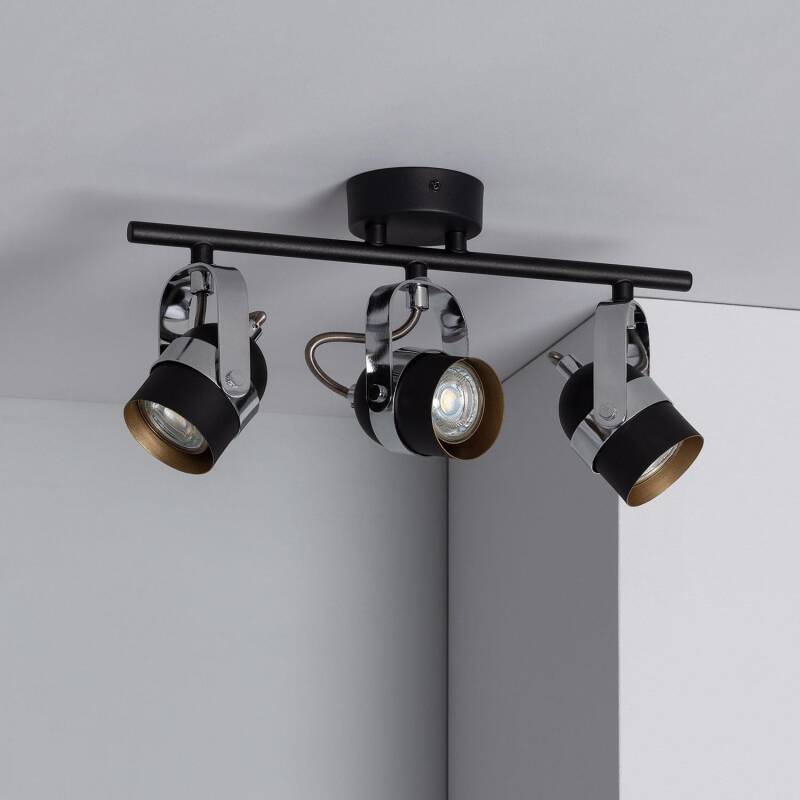 Image of Edit Sinner 3 Light Ceiling Spotlight Bar