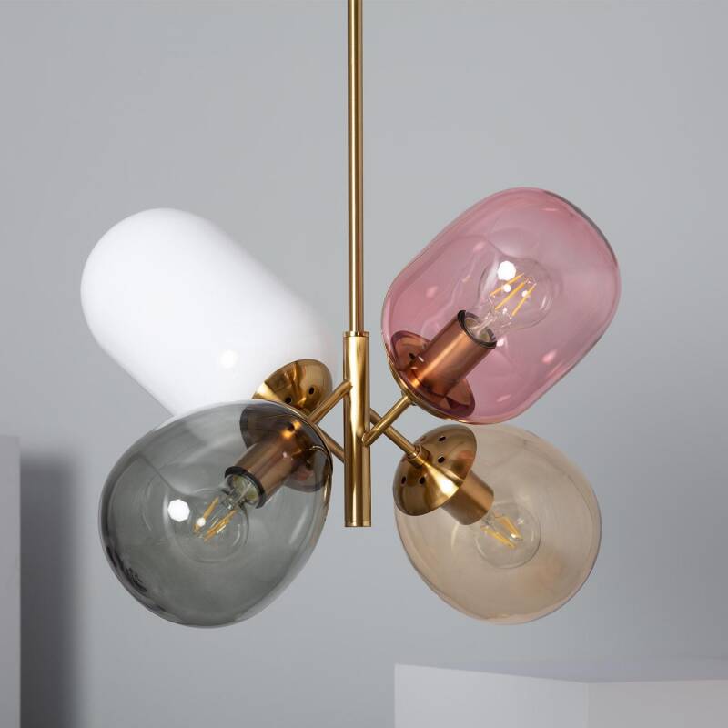 Image of Edit Papallona 4 Light Glass Ceiling Pendant