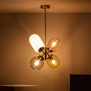 Image of Edit Papallona 4 Light Glass Ceiling Pendant