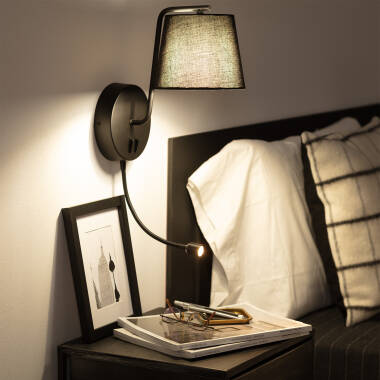 Image of Edit Kuomba Wall Light with LED Reading Light