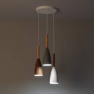 Image of Edit Rain 3 Light Cluster Ceiling Pendant