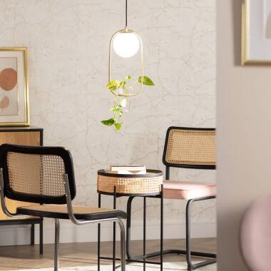 Image of Edit Moonlight Glass Plant Pot Ceiling Pendant Light