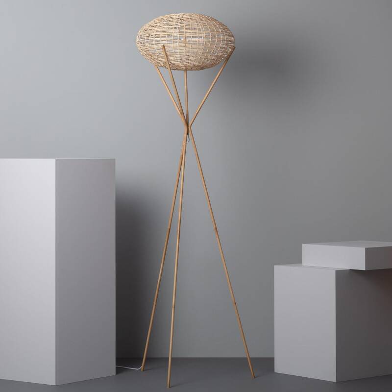 Image of Edit Ronax Rattan Floor Lamp