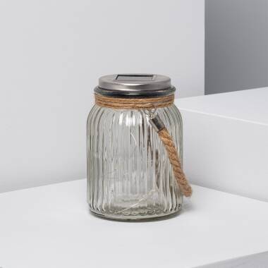 Image of Edit Solar LED Solar Glass Jar With Fairy Lights