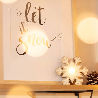 Image of Edit Battery Operated LED Snowflake Light