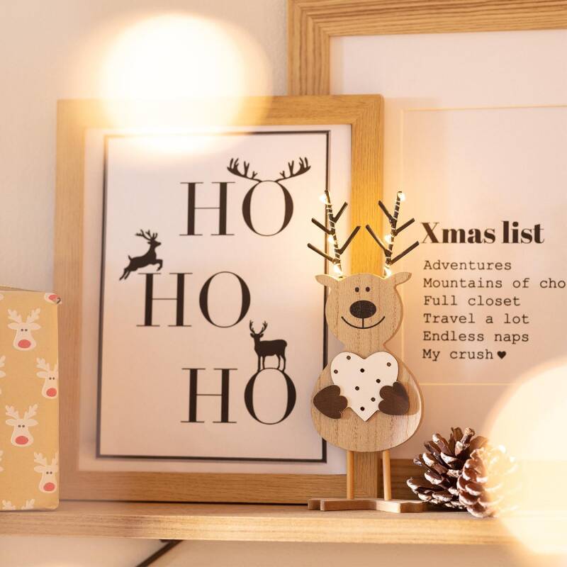 Image of Edit Battery Operated LED Christmas Reindeer Light