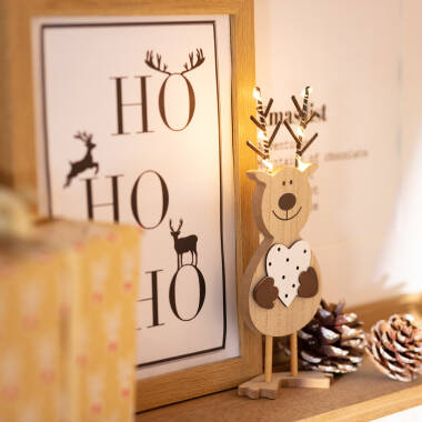 Image of Edit Battery Operated LED Christmas Reindeer Light