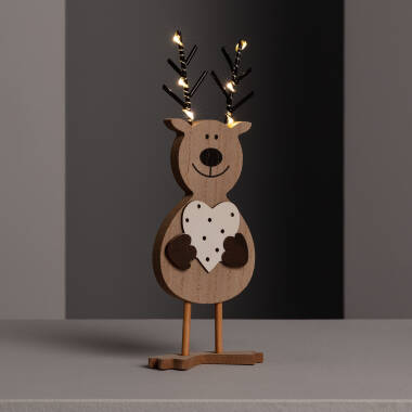 Image of Edit Battery Operated LED Christmas Reindeer Light