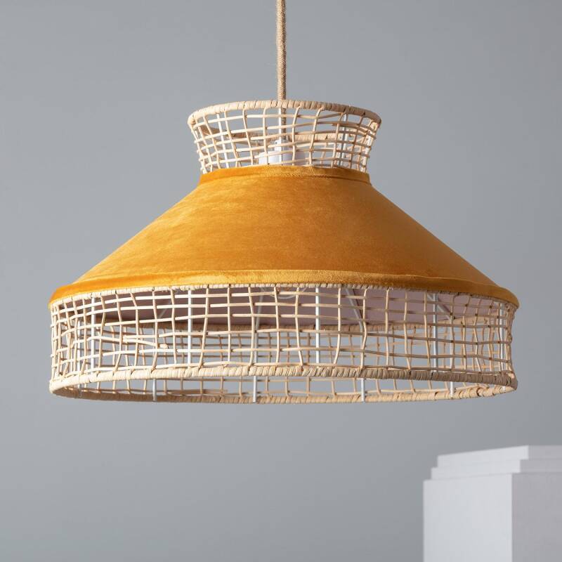 Image of Edit Longoria Rattan Ceiling Pendant