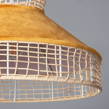 Image of Edit Longoria Rattan Ceiling Pendant
