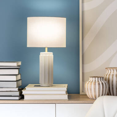 Image of Edit Corbusier Ceramic Table Lamp