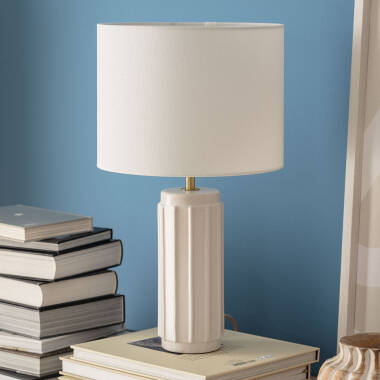 Image of Edit Corbusier Ceramic Table Lamp