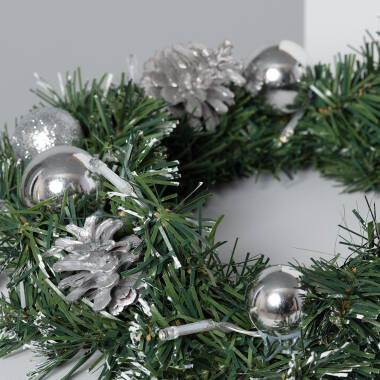 Image of Edit Karuna Battery Operated LED Christmas Wreath