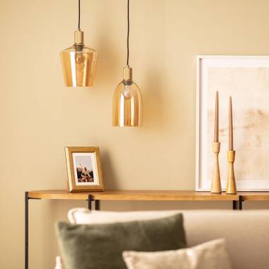 Image of Edit Vitelio Glass Ceiling Pendant Light