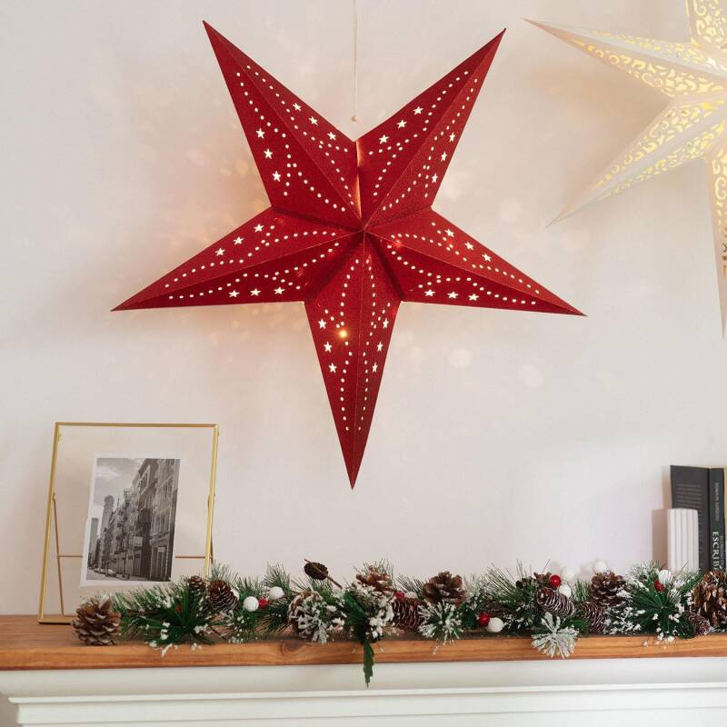 Image of Edit Parilti Battery Operated LED Christmas Red Star