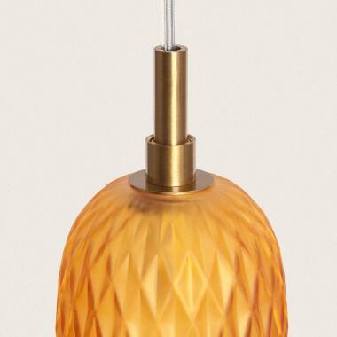 Image of Edit Shalim 3 Light Glass Cascade Ceiling Pendant