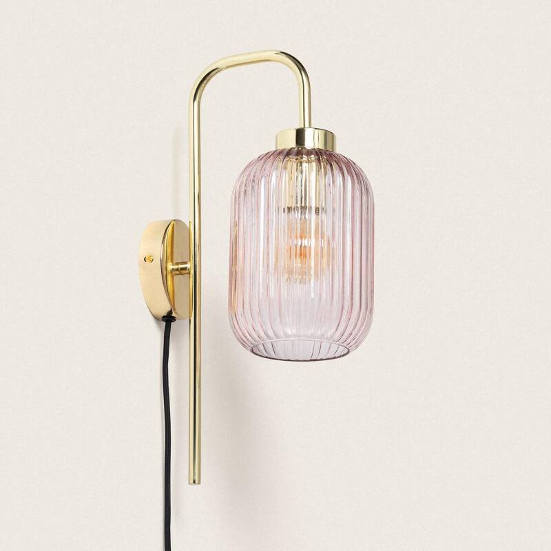 Image of Edit Belino Glass Wall Light with Plug