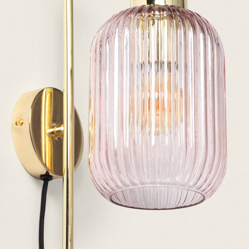 Image of Edit Belino Glass Wall Light with Plug