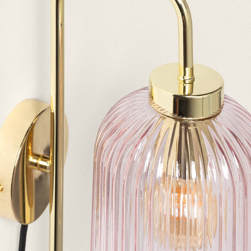 Image of Edit Belino Glass Wall Light with Plug
