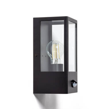 Image of Edit Haworth Half Lantern Outdoor Wall Light with PIR Sensor