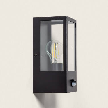 Image of Edit Haworth Half Lantern Outdoor Wall Light with PIR Sensor
