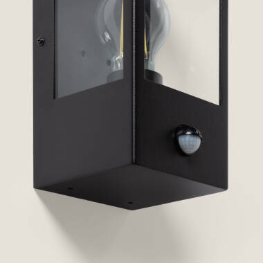 Image of Edit Haworth Half Lantern Outdoor Wall Light with PIR Sensor