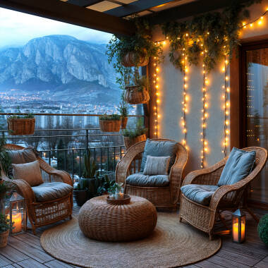 Image of Suri 12M Colour Changing Solar LED Multi-Function String Lights - 200 Lights