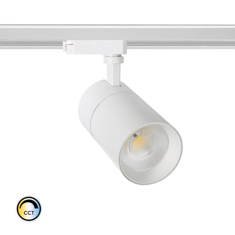 Image of Single Circuit 30W Colour Selectable CCT LED Track Light New Mallet