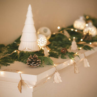 Image of Edit Tirza 2.2M Battery Operated LED Wood Fairy String Lights - 20 Lights