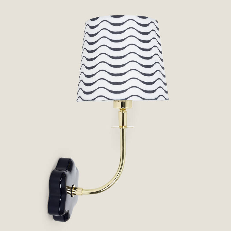 Image of Wisteria Meirion Ceramic Wall Light