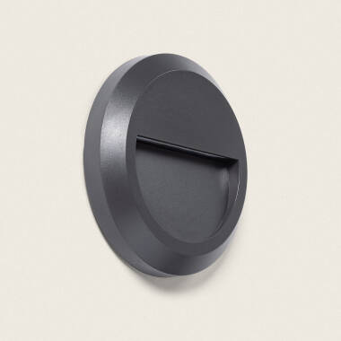Edit 1W Edulis Round Surface Outdoor LED Wall Light