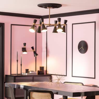 Image of Edit Jigger 6 Light Multi Arm Semi Flush Ceiling Light