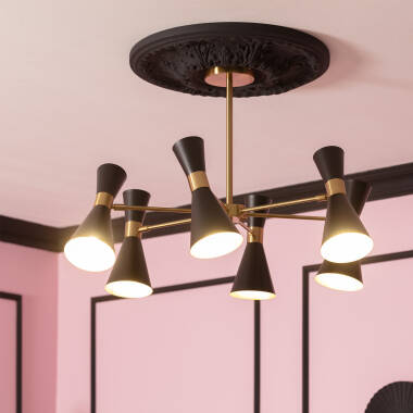 Image of Edit Jigger 6 Light Multi Arm Semi Flush Ceiling Light