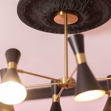 Image of Edit Jigger 6 Light Multi Arm Semi Flush Ceiling Light