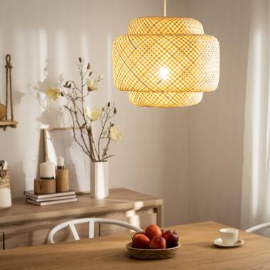 Image of Edit Nagua Bamboo Ceiling Pendant Light