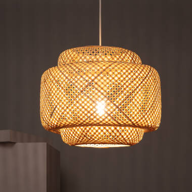 Image of Edit Nagua Bamboo Ceiling Pendant Light
