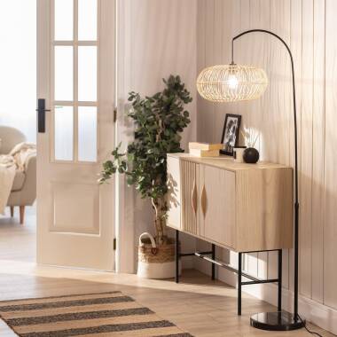 Image of Edit Arawa Rattan Floor Lamp