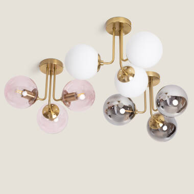 Image of Edit Amatler 3 Light Flush Ceiling Light