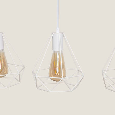 Image of Edit Sardo 3 Light Geometric Ceiling Bar Pendant Light