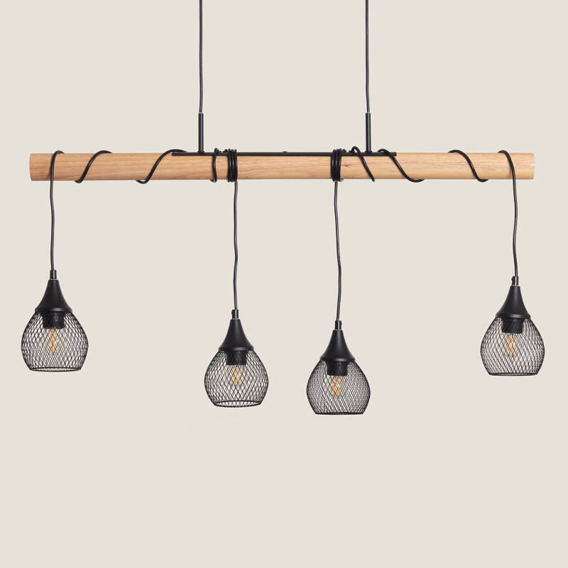 Image of Edit Monah 4 Light Bar Ceiling Pendant