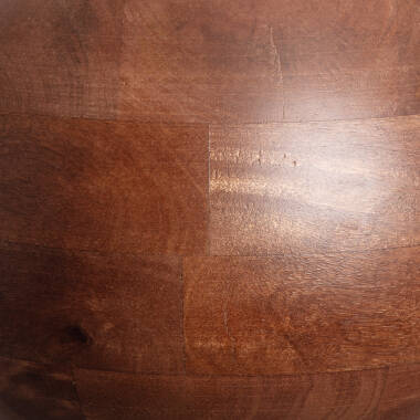 Image of Iluzzia Kanan II Wood Round Ceiling Pendant Light