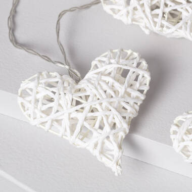 Image of Edit Heart 1.7M Battery Operated LED String Lights - 10 Lights