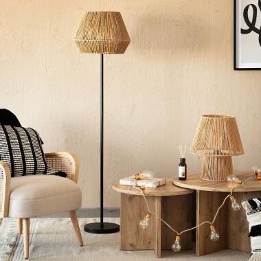 Image of Edit Kirito Rattan Floor Lamp